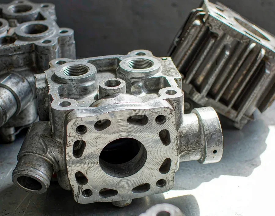 Aluminum die-cast industrial pump and gearbox housings