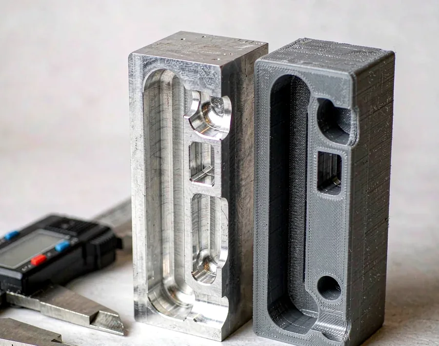 Prototype enclosure halves and machined inserts